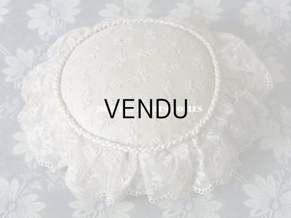 画像9: 19世紀末 アンティーク ショコラトリーの王冠のピンクッション 花模様のレース - LOUIS MARQUIS SIRAUDIN SUCCESSEUR - (9)