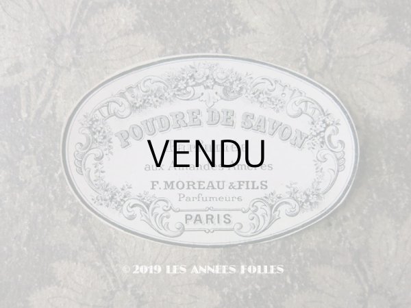 画像1: アンティーク パウダーソープのラベル POUDRE DE SAVON - F.MOREAU & FILS LYON - (1)