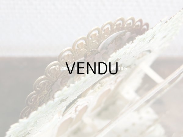 画像8: アンティーク  初聖体の立体カニヴェ コミュ二オンの少女 天使と白薔薇の教会 ポップアップ クロモ (8)