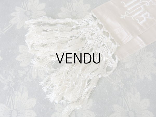 画像4: 1900年代 アンティーク コミュニオンの小さな腕章 ピンクベージュ (4)