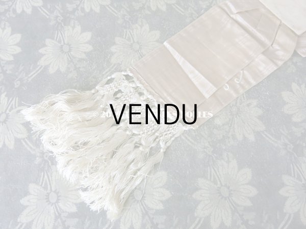 画像6: 1900年代 アンティーク コミュニオンの小さな腕章 ピンクベージュ (6)