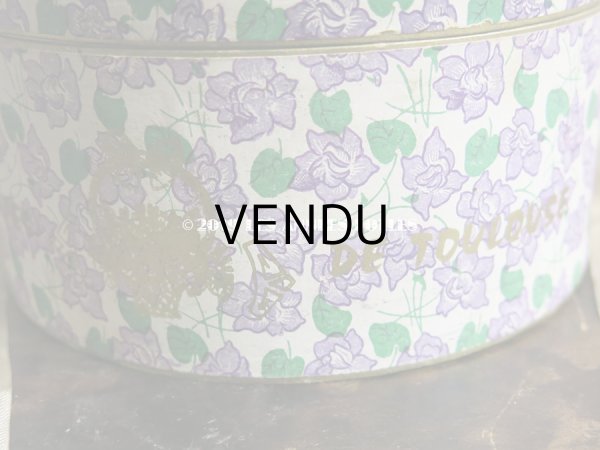 画像9: 【クリスマスセール2019対象外】 アンティーク 菫の砂糖菓子の大きな紙箱 VIOLETTES DE TOULOUSE (9)