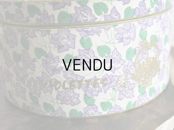 画像8: 【クリスマスセール2019対象外】 アンティーク 菫の砂糖菓子の大きな紙箱 VIOLETTES DE TOULOUSE (8)