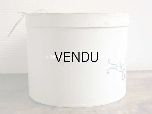 画像8: 【クリスマスセール2019対象外】 アンティーク ハットボックス シルクハット入り - G.BEVIERE TOURS - (8)