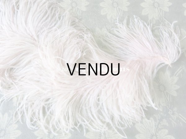 画像6: 【クリスマスセール2019対象外】　19世紀末 アンティーク フェザー パウダーピンク (6)