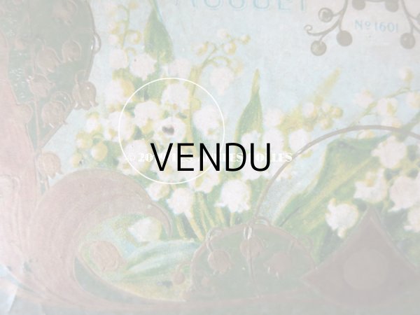 画像10: アンティーク 鈴蘭のソープボックス JAVON MUGUET  (10)