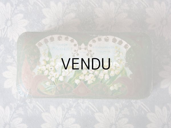 画像3: アンティーク 鈴蘭のソープボックス JAVON MUGUET  (3)