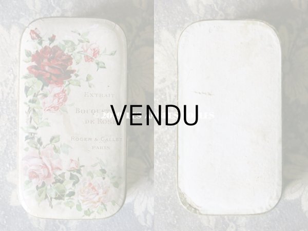 画像4: アンティーク 薔薇のパフュームボックス EXTRAIT BOUQUET DE ROSES - ROGER & GALLET PARIS - (4)