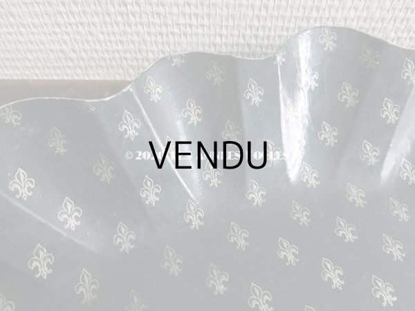 画像5: 19世紀 アンティーク ナポレオン3世時代 百合の紋章 パピエマシェの トレイ コルベイユ (5)