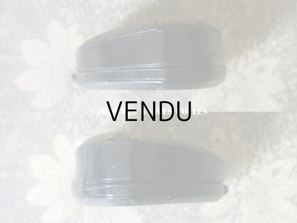 画像7: アンティーク 本革製 百合の紋章 ジュエリーボックス リングボックス (7)