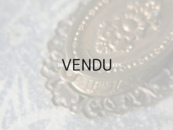 画像6: 19世紀 アンティーク ルリケール　聖遺物のペンダント　クロス & ティアラ 聖人の遺品 ロカイユ装飾&小さな花のモチーフ (6)