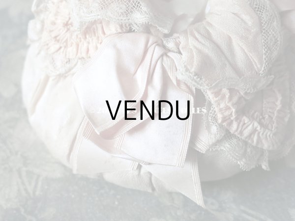 画像6: アンティーク リボンが結ばれた 淡いピンクのオモニエール マリアージュ (6)