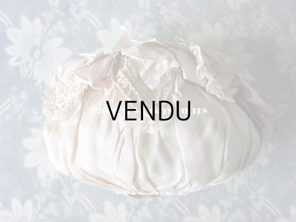 画像10: アンティーク リボンが結ばれた 淡いピンクのオモニエール マリアージュ (10)