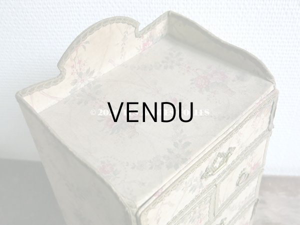 画像5: 【セール対象外】1900年代 アンティーク カルトナージュチェスト  薔薇の花かご (5)