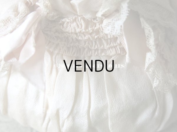 画像9: アンティーク リボンが結ばれた 淡いピンクのオモニエール マリアージュ (9)