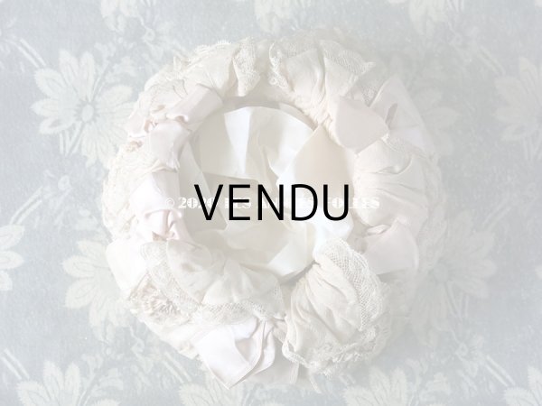 画像3: アンティーク リボンが結ばれた 淡いピンクのオモニエール マリアージュ (3)