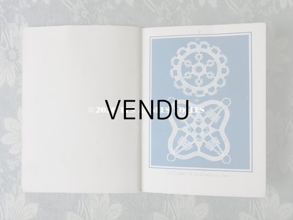 画像8: 1855〜1882年 アンティーク クロシェレースの図案帳 ALBUM POUR OUVRAGES AU CROCHET N81 - MAISON SAJOU - (35） (8)