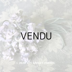 画像: アンティーク 薄紫の布花 コサージュ 