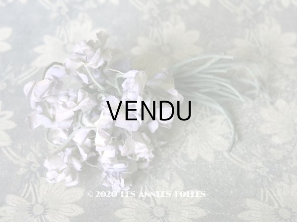 画像1: アンティーク 薄紫の布花 コサージュ  (1)