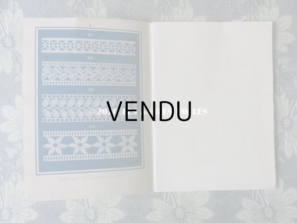 画像6: 1855〜1882年 アンティーク クロシェレースの図案帳 ALBUM POUR OUVRAGES AU CROCHET N81 - MAISON SAJOU - (35） (6)