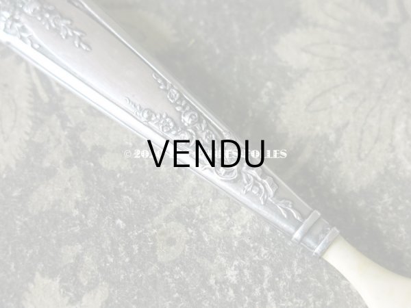 画像3: 1900年代 アンティーク シルバー製 薔薇＆リボンのガーランド ペーパーナイフ (3)