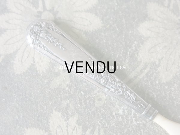 画像5: 1900年代 アンティーク シルバー製 薔薇＆リボンのガーランド ペーパーナイフ (5)