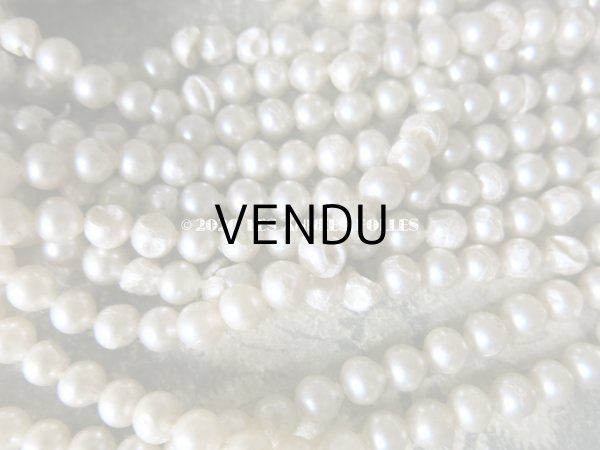 画像8: 1920年代 アンティーク 吹きガラス製 フェイクパール スフレビーズ 6mm  (8)