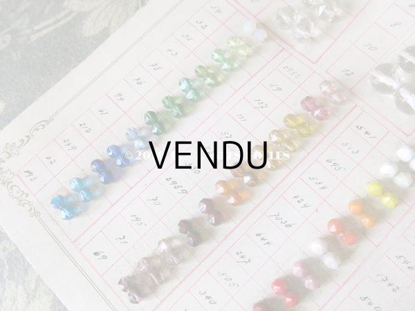 画像6: アンティーク  ロザリオ用ビーズのサンプラー ファセットカット入り ガラス製ビーズ　 (6)