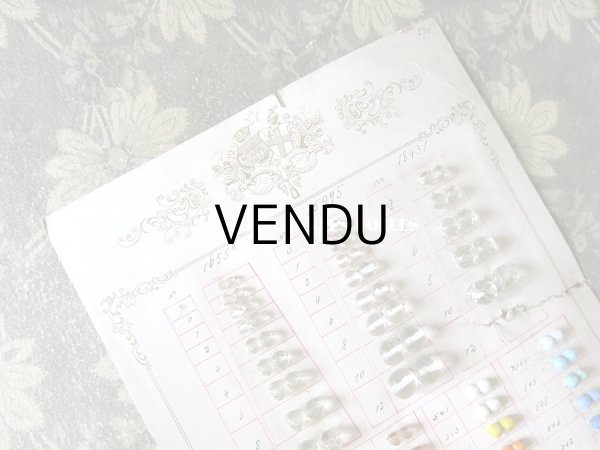 画像3: アンティーク  ロザリオ用ビーズのサンプラー ファセットカット入り ガラス製ビーズ　 (3)