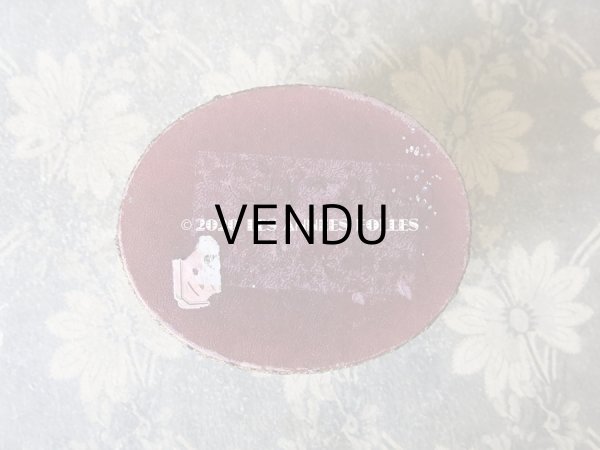 画像5: *蚤の市*アンティーク シルク製ロココトリム付 パウダーボックス  (5)