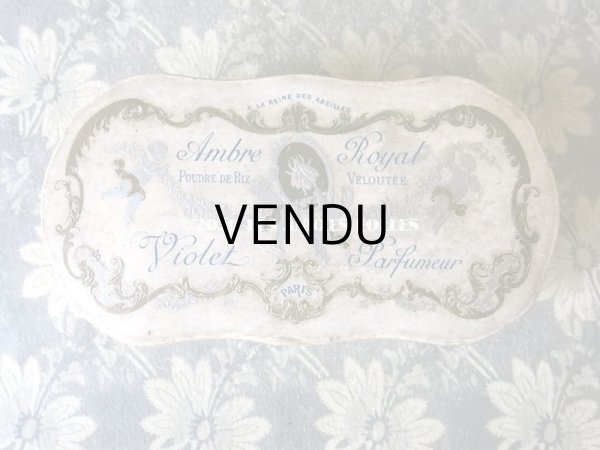 画像3: アンティーク ソープーボックス 嬢王蜂と天使 & 薔薇のガーランド AMBRE ROYAL - VIOLET PARIS - (3)