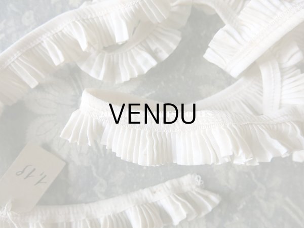 画像5: アンティーク オフホワイトのプリーツリボン (5)