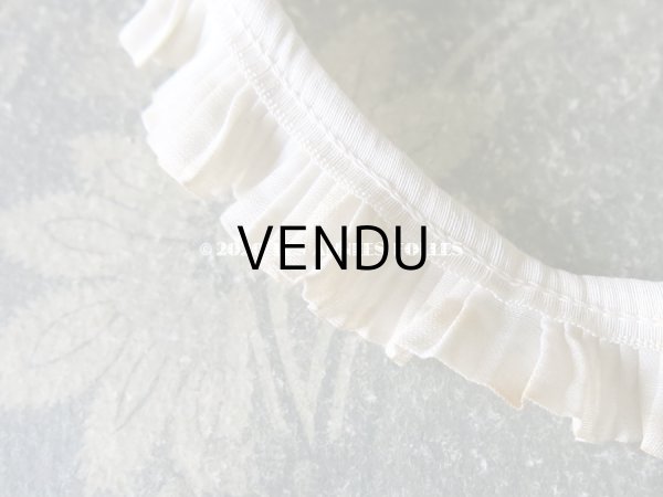 画像7: アンティーク オフホワイトのプリーツリボン (7)