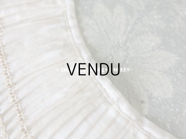 画像5: アンティーク 幅広  2段のプリーツ ドレスの裾 (5)