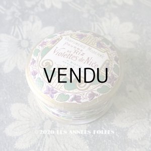 画像: アンティーク 菫のパウダーボックス POUDRE DE RIZ VIOLETTES DE NICE - A.BIETTE&FILS NANTES PARIS -
