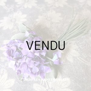 画像: アンティーク 菫のブーケの布花