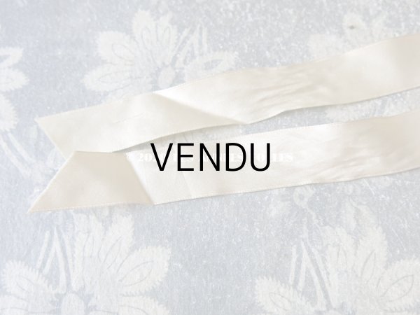 画像12: アンティーク シルクシフォンのフリル ハンキーケース　ポシェット レモン色 (12)