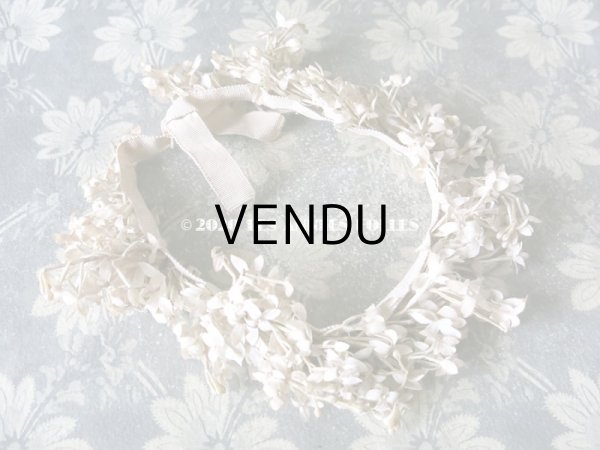 画像3: アンティーク ホワイトライラックの花冠 ヘッドリース　ウェディング 結婚式 ティアラ (3)