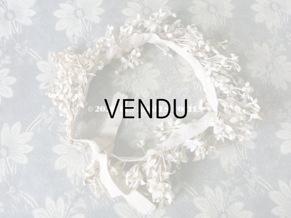 画像8: アンティーク ホワイトライラックの花冠 ヘッドリース　ウェディング 結婚式 ティアラ (8)