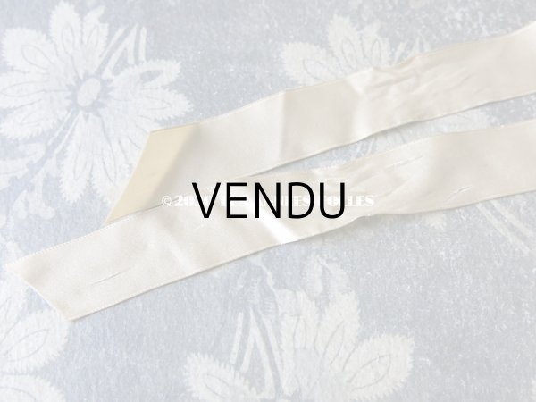 画像10: アンティーク シルクシフォンのフリル ハンキーケース　ポシェット レモン色 (10)