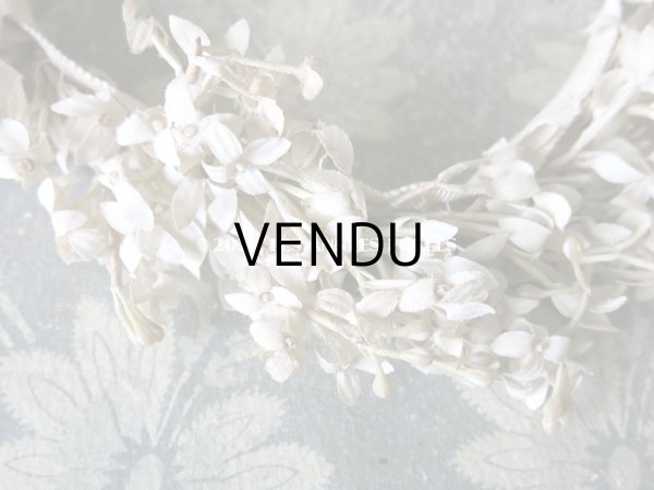 画像4: アンティーク ホワイトライラックの花冠 ヘッドリース　ウェディング 結婚式 ティアラ (4)