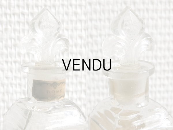 画像4: アンティーク パフュームボトル 百合の紋章 & 薔薇のガーランド ROSE - HOUBIGANT PARIS - (4)