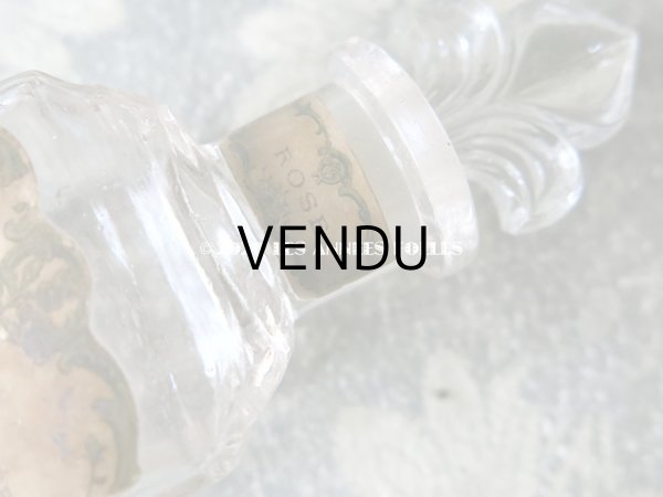 画像8: アンティーク パフュームボトル 百合の紋章 & 薔薇のガーランド ROSE - HOUBIGANT PARIS - (8)