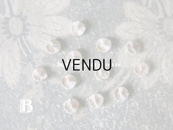 画像8: アンティーク ドール用 シルク製 くるみボタン 極小 7mm 9〜12ピースのセット オフホワイト (8)