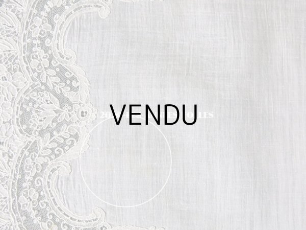 画像11: アンティーク ポワンドガーズ 結婚式のハンカチ 『ポワン・ド・ガーズ』 (11)