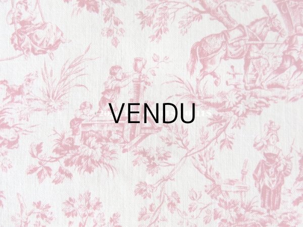 画像4: アンティーク 小さな絵柄 トワル・ド・ジュイ　コットン製ファブリック　 (4)