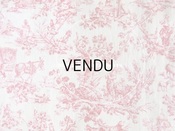 画像17: アンティーク 小さな絵柄 トワル・ド・ジュイ　コットン製ファブリック　 (17)