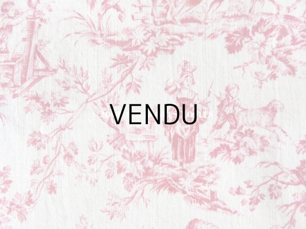 画像5: アンティーク 小さな絵柄 トワル・ド・ジュイ　コットン製ファブリック　 (5)