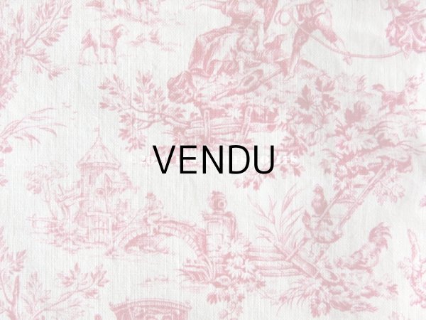 画像7: アンティーク 小さな絵柄 トワル・ド・ジュイ　コットン製ファブリック　 (7)