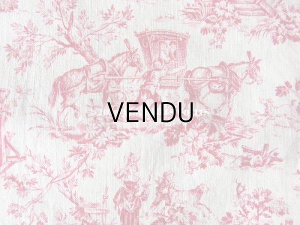 画像3: アンティーク 小さな絵柄 トワル・ド・ジュイ　コットン製ファブリック　 (3)